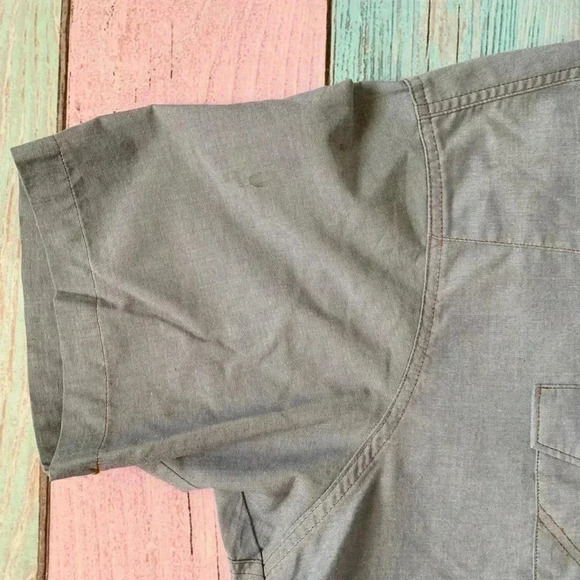 Wrangler short sleeve snap button down work shirt - Picture 7 of 11